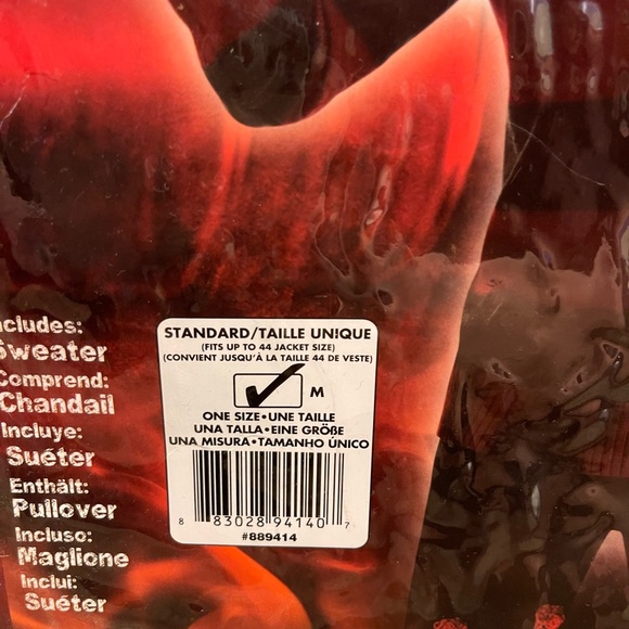 Freddy Krueger Distressed Sweater & Mask Costume, A Nightmare on Elm Str… - Picture 11 of 15